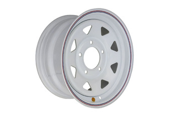 Диск усиленный для ВАЗ НИВА стальной белый 5x139,7 7xR15 d98,5 ET+25 (треугольник)