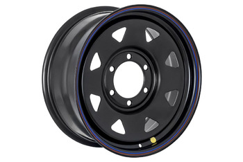 Диск усиленный стальной черный 6x139,7 8xR17 d110 ET+30 (треугольник мелкий)