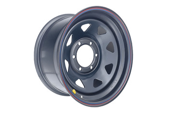 Диск усиленный стальной черный 6x139,7 8xR16 d110 ET-10 (треугольник мелкий) (уценка)