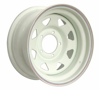 Диск усиленный УАЗ стальной белый 5x139,7 8xR15 d110 ET-19 (треугольник мелкий)