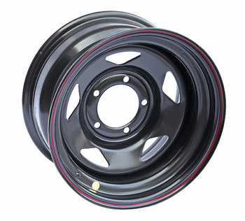 Диск усиленный УАЗ стальной черный 5x139,7 8xR16 d110 ET-25 (треугольник)