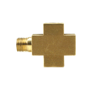 Тройник под датчик давления 1/4 (папа) 1/4x1/4x1/8 (мама)