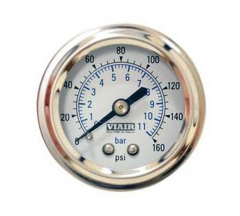 Манометр бортовой 2" VIAIR от 0 до 11атм белый