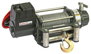 Лебёдка автомобильная электрическая 12V Runva EWB9500U 4350 кг влагозащищенная, стальной трос