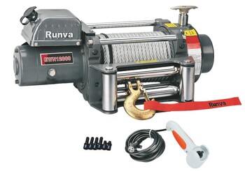 Лебёдка электрическая (индустр.) 12V Runva EWN12000U 5443 кг
