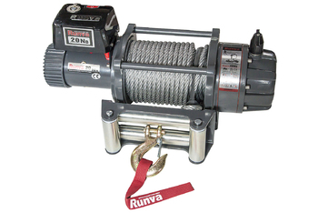 Лебёдка автомобильная электрическая 12V Runva EWB20000U влагозащищенная, стальной трос