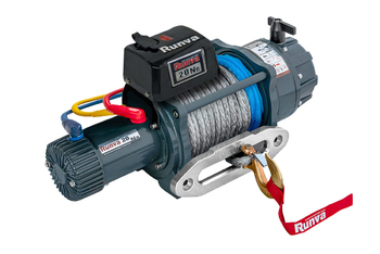 Лебёдка электрическая 24V Runva EWB20000SSR24V влагозащищенная, синтетический трос