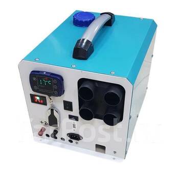 Отопитель автономный воздушный (переносн.) 5kW/12V/24V, GRIZZLY, 4 выхода, с аккумулятором (синий)