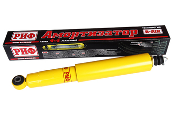 Амортизатор усиленный РИФ задний Mitsubishi Pajero III, IV 2000+ штатный и лифт 0-40 мм