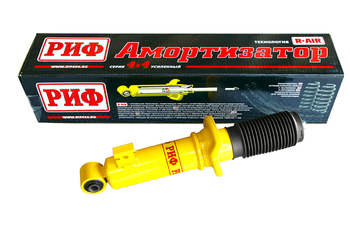 Амортизатор усиленный РИФ передний Mitsubishi L200 2005-2023, Pajero Sport II, III 2009+ штатный и лифт 0-40 мм