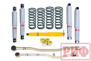 Лифт-комплект РИФ газовый Nissan Patrol Y61 2000+ лифт 50 мм средний (левый руль)