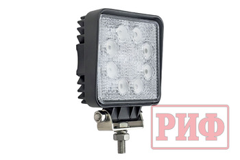 Светодиодная фара рабочего света РИФ 110 мм 24W LED