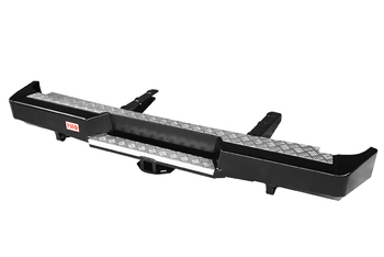 Бампер РИФ силовой задний для ГАЗ Соболь с квадратом под фаркоп стандарт