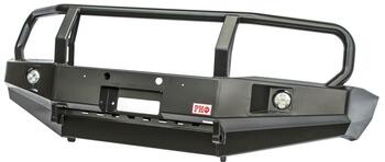Бампер РИФ силовой передний Nissan Patrol Y61 2004+ с доп. фарами и защитной дугой