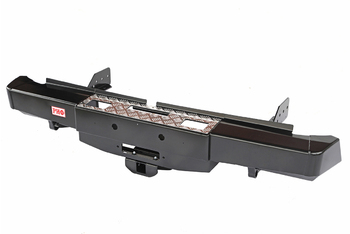 Бампер РИФ силовой задний Mitsubishi L200 2015-2019 с площадкой под лебёдку и квадратом под фаркоп