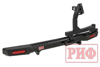 Бампер РИФ силовой задний УАЗ Буханка с фонарями, калиткой, возможностью установки фаркопа, лифт 65 мм