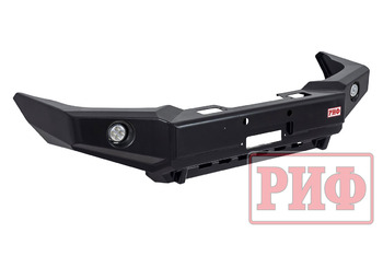 Бампер РИФ силовой передний Toyota Land Cruiser Prado 120 c доп. фарами и защитой бачка омывателя