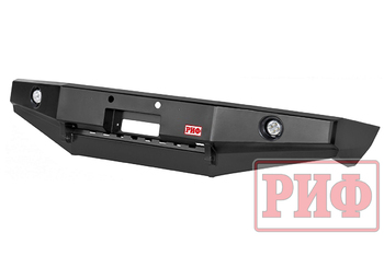 Бампер РИФ силовой передний Toyota Land Cruiser 100 до 2002 с доп. фарами без защитной дуги