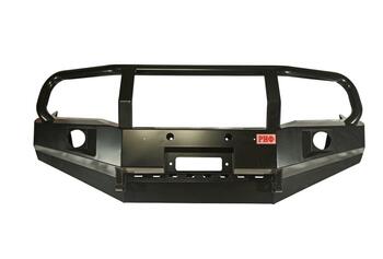 Бампер РИФ силовой передний Toyota Hilux 2012-2014 с доп. фарами, защитной дугой и защитой бачка омывателя, на рестайлинг