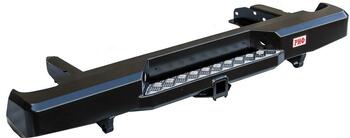 Бампер РИФ силовой задний Nissan NP300 2010+ (кузов 1500 мм) с квадратом под фаркоп