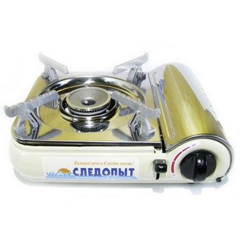 Плита газовая портативная СЛЕДОПЫТ WeenY нержавеющая сталь цанговый баллон