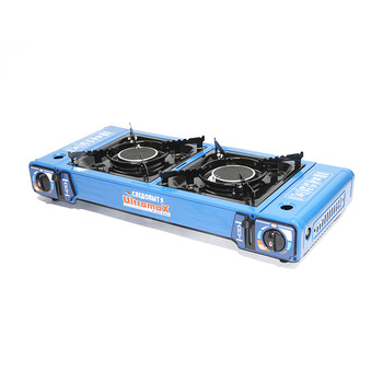 Плита газовая портативная СЛЕДОПЫТ- ULTRAMAX, двойная, керамическая, с переходником (уценка)