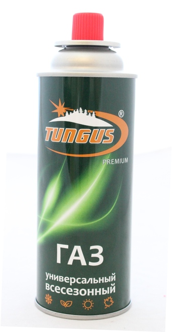 Баллон газовый цанговый TUNGUS Premium 220 гр.