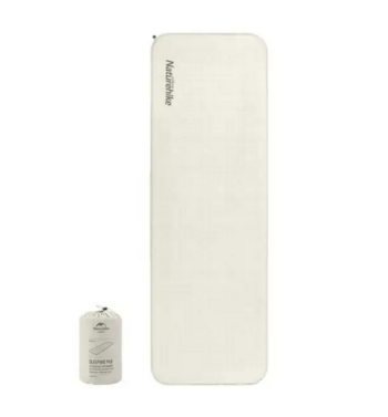 Коврик самонадувающийся Naturehike, 200x65x3 см, серый