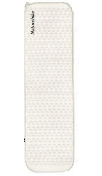 Коврик самонадувающийся Naturehike, 185x55x3,5 см, светло-серый