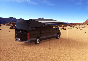 Маркиза автомобильная РИФ 3,0х2,5 м кассетная с электроприводом, корпус черный RIF5833-3025BM