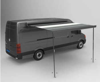 Маркиза автомобильная РИФ 4,5х2,5 м кассетная с электроприводом, корпус черный