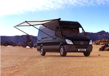 Маркиза автомобильная РИФ 2,5х2,0 м кассетная с электроприводом, корпус черный RIF5833-2520BM