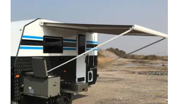 Маркиза автомобильная РИФ 2,5х2,0 м кассетная с электроприводом, корпус белый