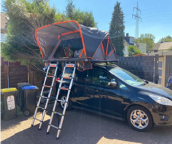 Палатка на крышу автомобиля РИФ 221х190 см