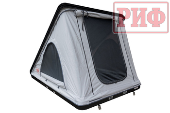 Палатка на крышу автомобиля РИФ Hard RT05-125, корпус черный, тент светло-серый, 210х125х150