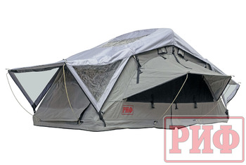 Палатка на крышу автомобиля РИФ Soft RT01-140, тент серый, 400 гр., 140х240х115 см,