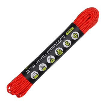 Паракорд 275 (мини) CORD nylon 10м световозвращающий (neon orange)