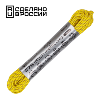Паракорд 550 CORD nylon 10м световозвращающий (lemon)