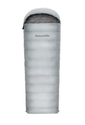Мешок спальный Naturehike RM80, 220х80 см, (правый) (ТК: -2C), серый