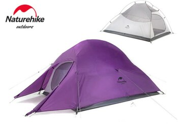 Палатка Naturehike Cloud Up 2-местная, алюминиевый каркас, пурпурный