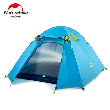 Палатка Naturehike P-Series 2-местная, алюминиевый каркас, голубая