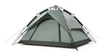 Палатка Naturehike 4-местная, быстросборная, серо-зеленая