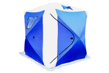 Палатка для зимней рыбалки TRAVELTOP (200x200x215 см, дуги 9,5мм) Синяя