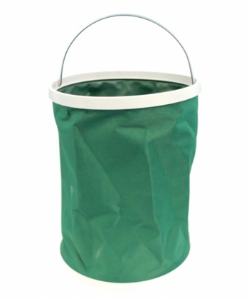 Ведро TOURIST «Дружба» складное 13 л, в чехле, зеленое (уценка)