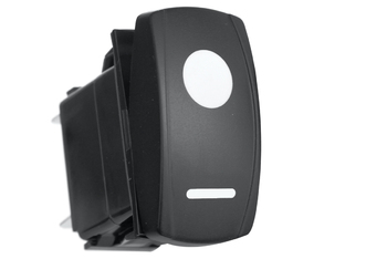 Переключатель ВКЛ/ВЫКЛ, белый, КРУГ ЛИНИЯ