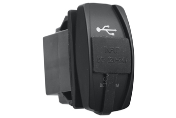 Розетка USB 3,1A  дизайн Переключатель, с крышкой