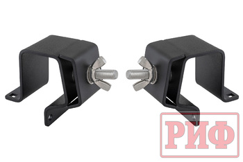 Кронштейны для бокового крепления домкрата Hi-Jack к алюминиевому багажнику (платформе) РИФ