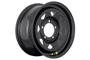 Диск усиленный УАЗ стальной черный 5x139,7 7xR16 d110 ET+30 (треуг. мелкий) (уценка)