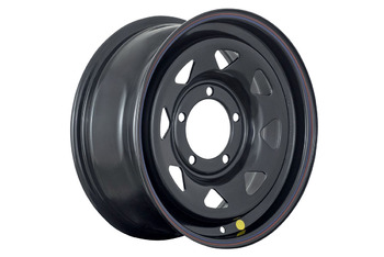 Диск усиленный УАЗ стальной черный 5x139,7 7xR16 d110 ET+25 (треуг. мелк.) (уценка) 1670-53910BL+25A17X_U1