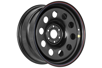 Диск усиленный Nissan Navara D40 3.0TD стальной черный 6x114,3 8xR17 d66 ET+25 (уценка)